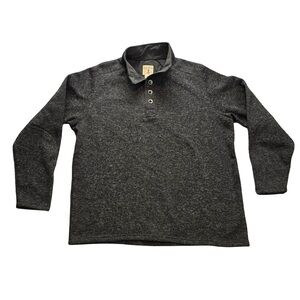 Red Head Brand Co Henley Pullover Fleece Sweater Gray Outdoors Men’s 2XL